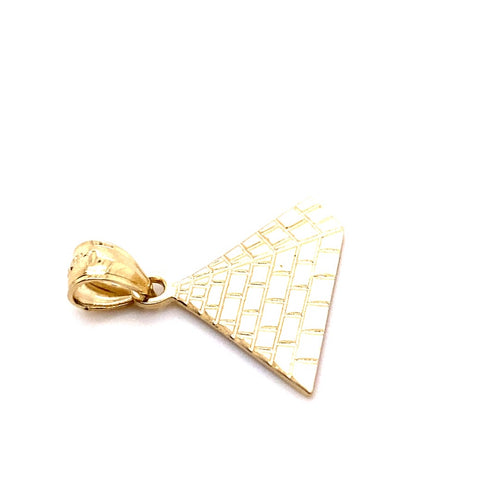 14k solid gold pyramid 1.3g-pendant charm-lirysjewelry
