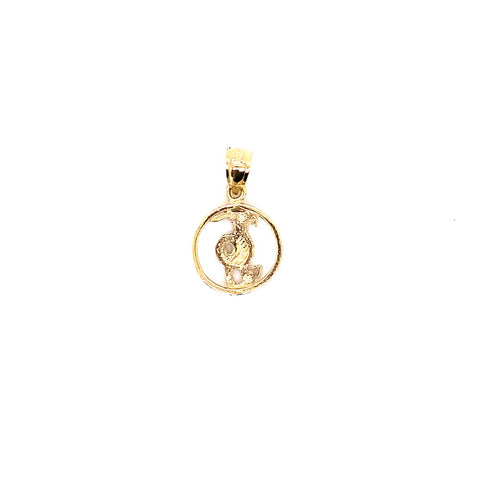 14k solid gold Leo 1.4g-pendant charm-lirysjewelry