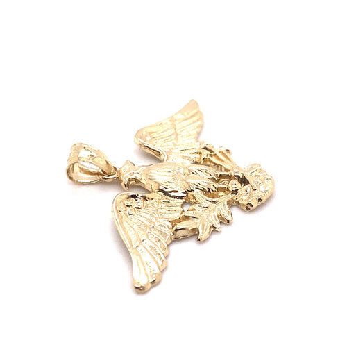 14k real gold eagle 6.4g-pendant charm-lirysjewelry