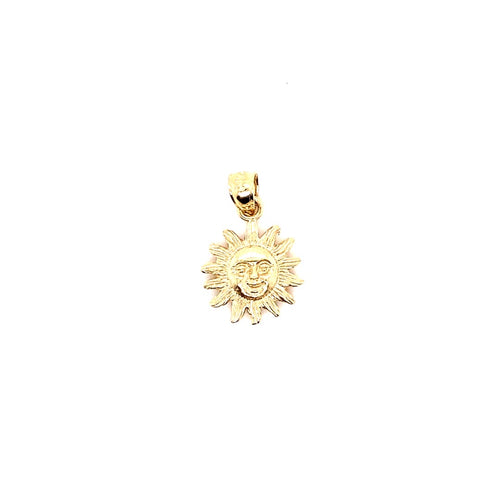 14k solid gold sun 2.6g-pendant charm-lirysjewelry