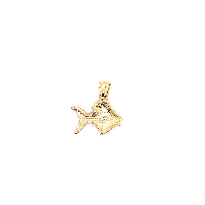 14k solid gold fish 1.3g-pendant charm-lirysjewelry