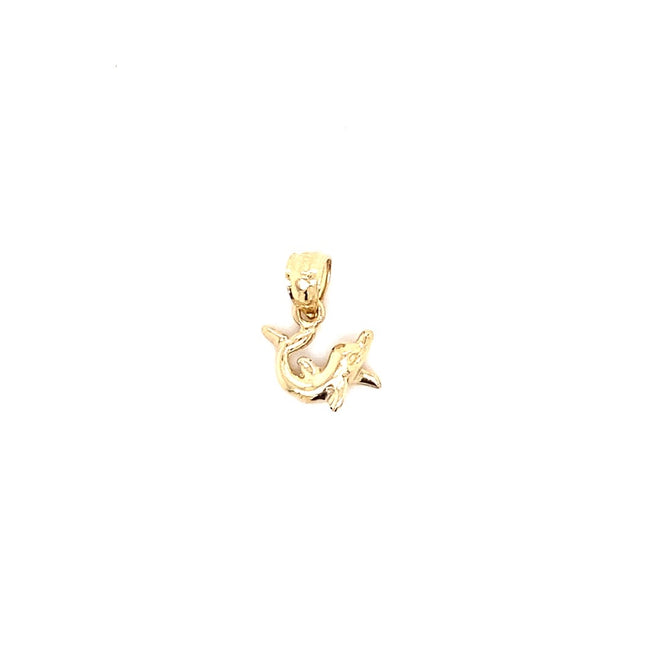14k solid gold dolphin charm 1.0g-pendant charm-lirysjewelry