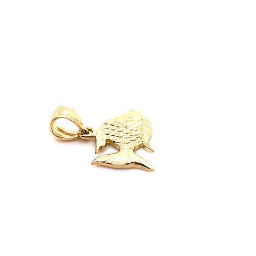 14k solid gold fish 1.2g-pendant charm-lirysjewelry