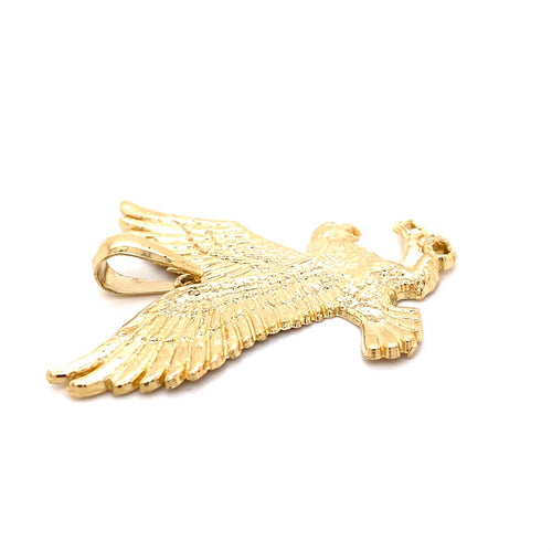14k real gold eagle 7.9g-pendant charm-lirysjewelry