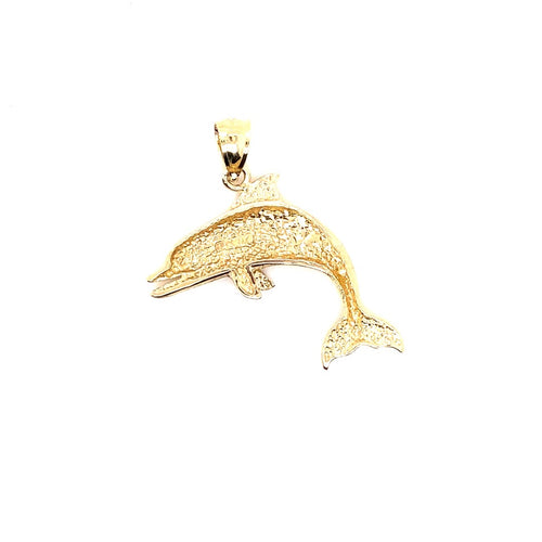 14k genuine gold dolphin 2.9g-pendant charm-lirysjewelry