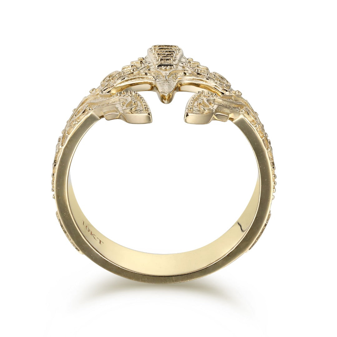 Spartan Helmet Ring | 10kt/14kt/18kt Gold | Liry's Jewelry