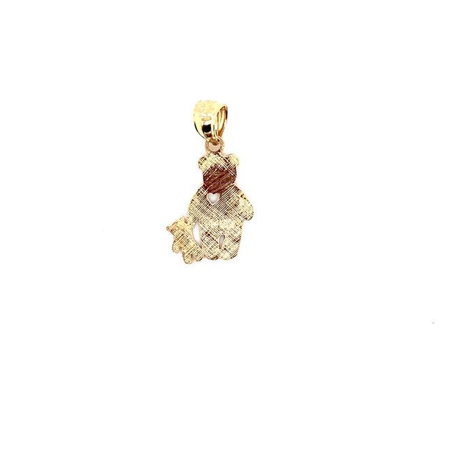 14k real gold bears 0.8g-pendant charm-lirysjewelry