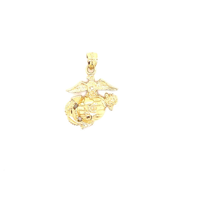 14k real gold Marine Corps charm 3.1g-pendant charm-lirysjewelry