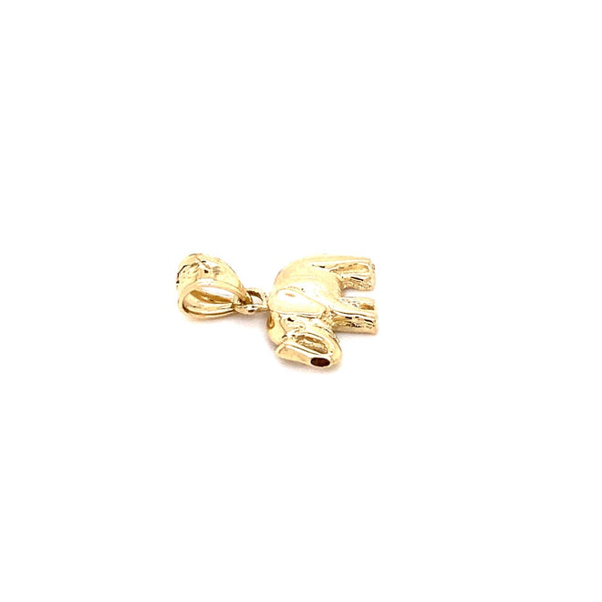 14k solid gold elephant charm 1.0g-pendant charm-lirysjewelry