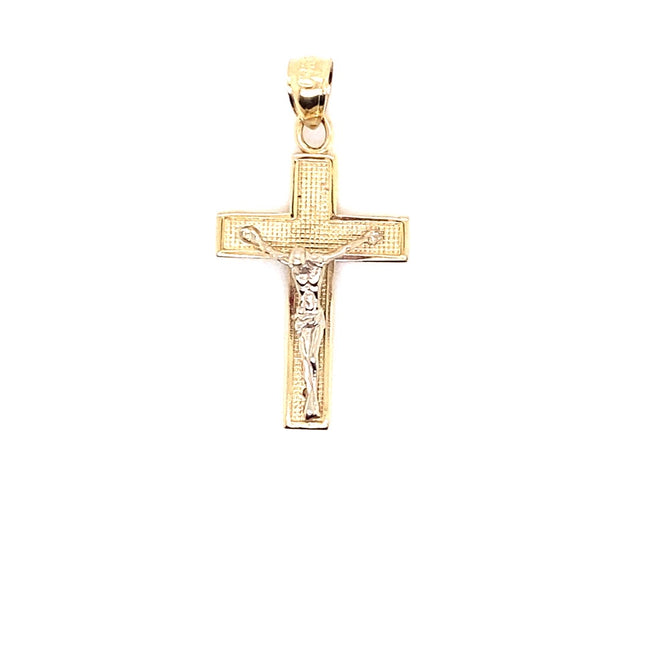 14k real gold crucifix 2.0g-pendant charm-lirysjewelry