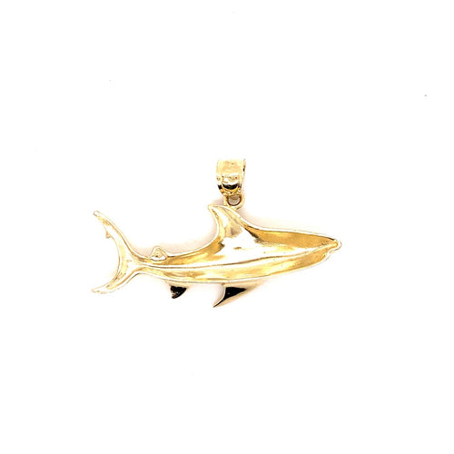 14k genuine gold shark 6.5g-pendant charm-lirysjewelry