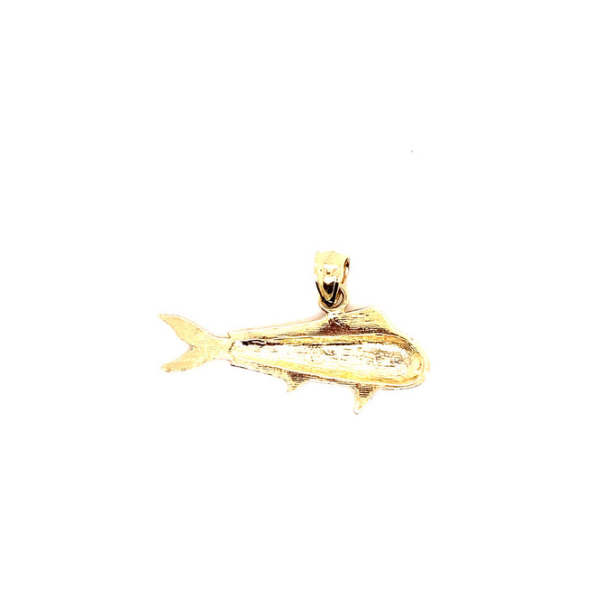 14k solid gold fish 2.2g-pendant charm-lirysjewelry