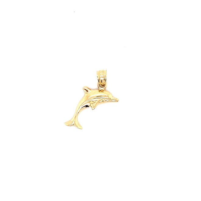 14k real gold dolphin 2.1g-pendant charm-lirysjewelry