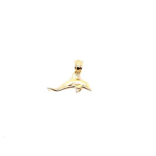 14k genuine gold dolphin 1.9g-pendant charm-lirysjewelry