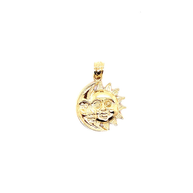 14k genuine gold sun/moon 2.6g-pendant charm-lirysjewelry