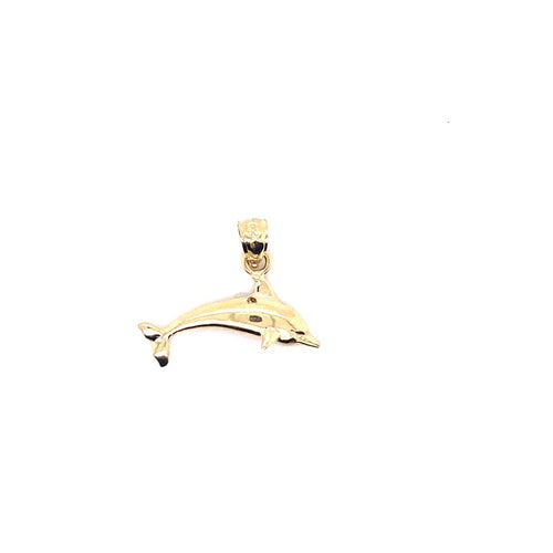 14k real gold dolphin 1.8g-pendant charm-lirysjewelry