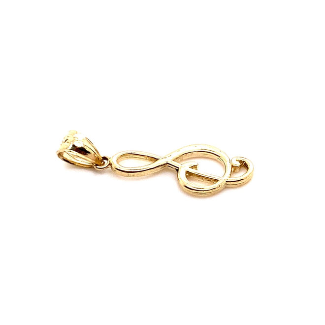 14k genuine gold music sign 1.3g-pendant charm-lirysjewelry
