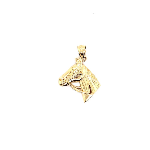 14k solid gold horse head 2.6g-pendant charm-lirysjewelry