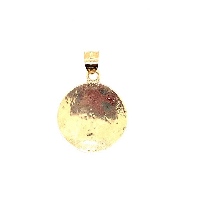 14k real gold st Christopher charm 5.3g-pendant charm-lirysjewelry