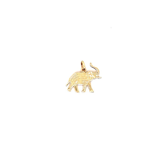 14k genuine gold elephant 0.5g-pendant charm-lirysjewelry