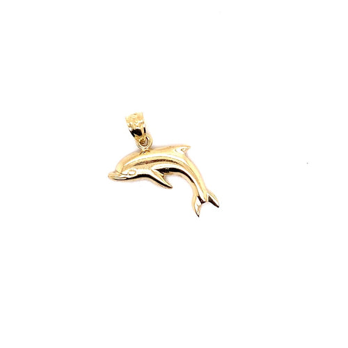 14k solid gold dolphin 1.3g-pendant charm-lirysjewelry