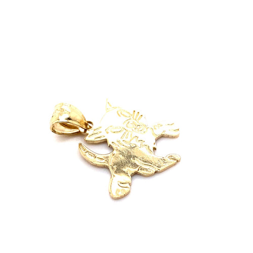 14k solid gold cat 1.4g-pendant charm-lirysjewelry