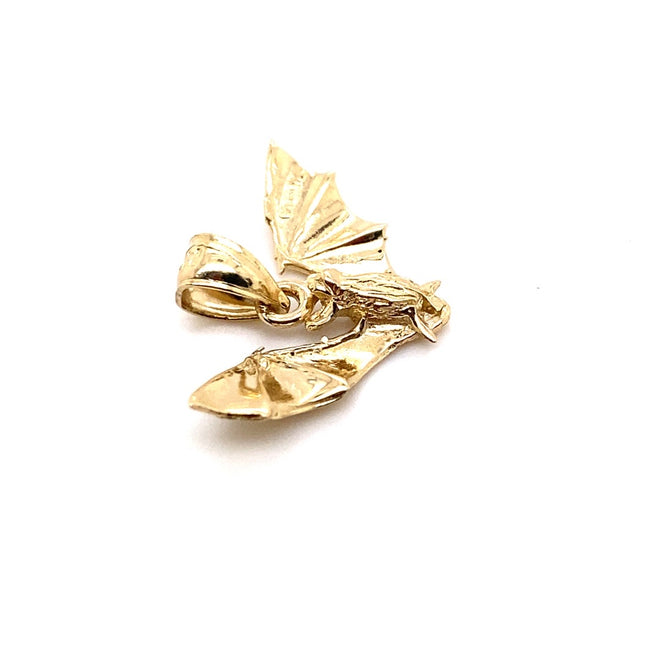 14k real gold bat 0.8g-pendant charm-lirysjewelry