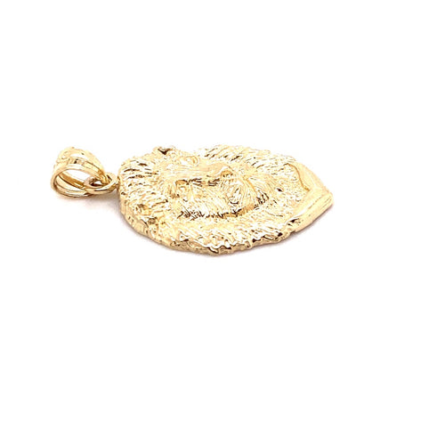 14k genuine gold lion 4.1g-pendant charm-lirysjewelry
