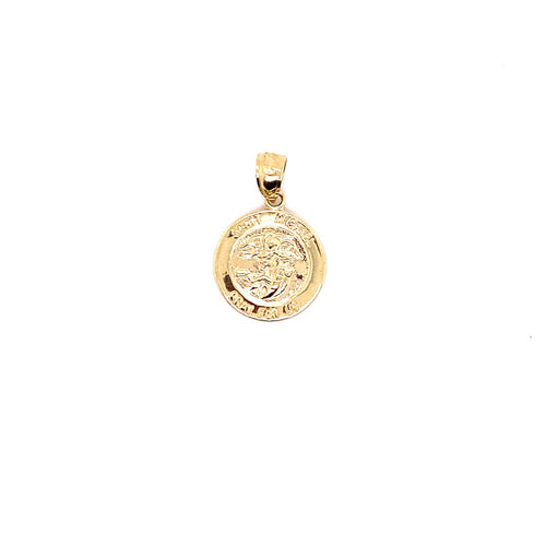 14k solid gold st Michael 1.4g-pendant charm-lirysjewelry