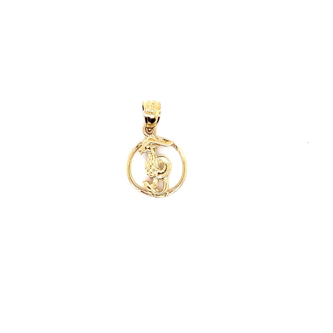 14k solid gold Leo 1.4g-pendant charm-lirysjewelry