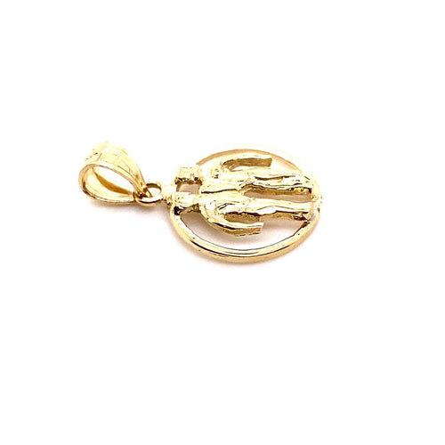 14k solid gold Gemini 1.4g-pendant charm-lirysjewelry