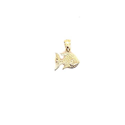 14k solid gold fish 1.2g-pendant charm-lirysjewelry