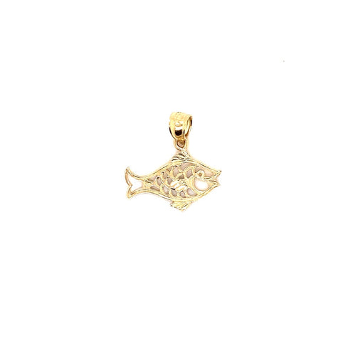 14k genuine gold fish 1.8g-pendant charm-lirysjewelry