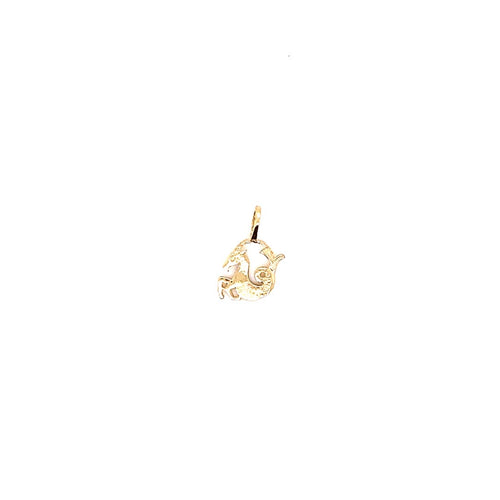 14k genuine gold Capricorn charm 0.5g-pendant charm-lirysjewelry