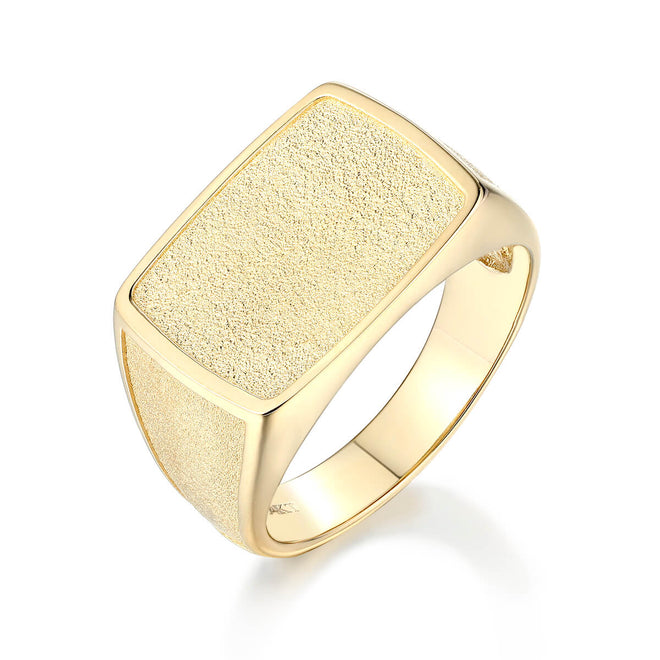 Gold Dust Signet Ring