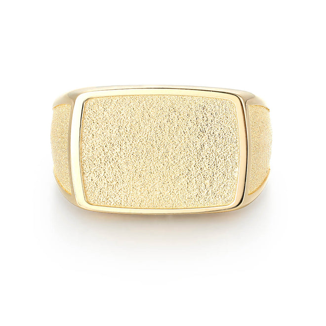 Gold Dust Signet Ring