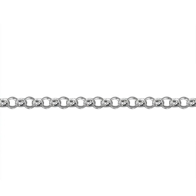 Genuine 925 Sterling Silver Rolo Bracelet Solid Jewelry-Silver-lirysjewelry