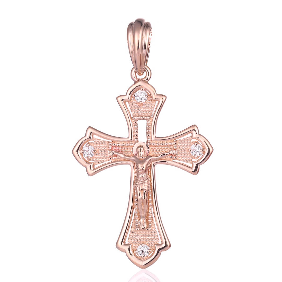 Small Gothic Cross with four diamonds