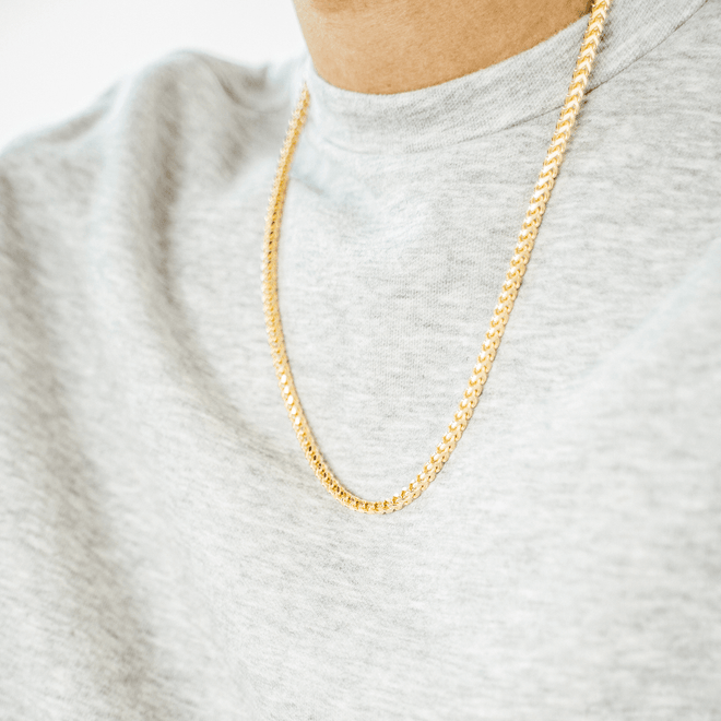 Solid Gold Franco Link Chain