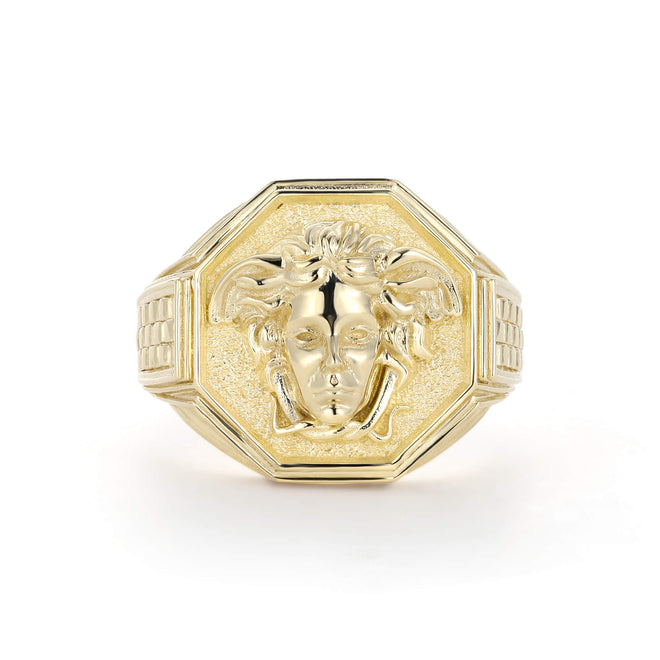 Checkerboard Medusa Ring