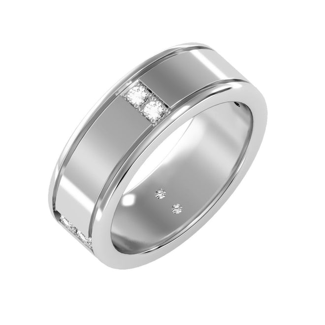Mens Diamond Wedding Band-lirysjewelry