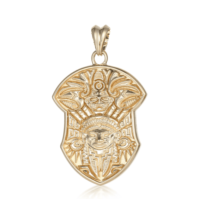 Polygonal Mayan Pendant